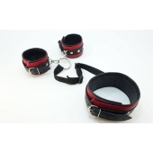 Кожаный БДСМ-набор - БДСМ Арсенал - купить с доставкой в Бийске