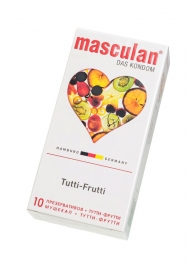 Жёлтые презервативы Masculan Ultra Tutti-Frutti с фруктовым ароматом - 10 шт. - Masculan - купить с доставкой в Бийске