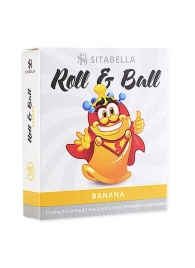 Стимулирующий презерватив-насадка Roll   Ball Banana - Sitabella - купить с доставкой в Бийске