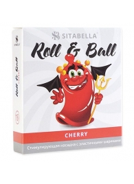 Стимулирующий презерватив-насадка Roll   Ball Cherry - Sitabella - купить с доставкой в Бийске