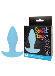 Голубая анальная втулка Sweet Toys - 8,5 см. - Bior toys