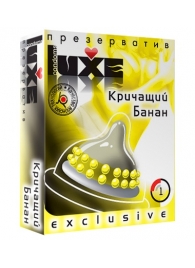 Презерватив LUXE  Exclusive  Кричащий банан  - 1 шт. - Luxe - купить с доставкой в Бийске