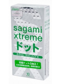 Презервативы Sagami Xtreme Type-E с точками - 10 шт. - Sagami - купить с доставкой в Бийске