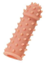 Телесная реалистичная насадка KOKOS Extreme Sleeve 03 с дополнительной стимуляцией - 12,7 см. - KOKOS - в Бийске купить с доставкой