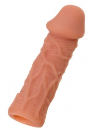 Телесная реалистичная насадка KOKOS Extreme Sleeve 05 с дополнительной стимуляцией - 12,7 см. - KOKOS - в Бийске купить с доставкой
