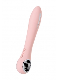 Розовый силиконовый вибратор с электростимуляцией GALVANI VIBE - 21 см. - ToyFa - купить с доставкой в Бийске