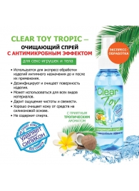 Очищающий спрей для игрушек CLEAR TOY Tropic - 100 мл. - Биоритм - купить с доставкой в Бийске