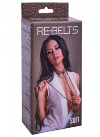 Коричневый поводок и чокер с кольцом Sofi - Rebelts - купить с доставкой в Бийске