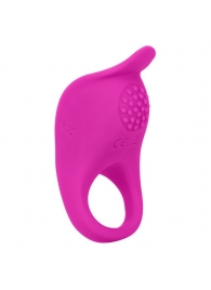 Ярко-розовое эрекционное виброкольцо Silicone Rechargeable Teasing Enhancer - California Exotic Novelties - в Бийске купить с доставкой