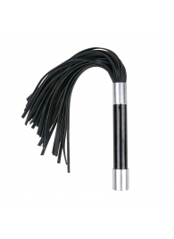 Черная плеть Easytoys Flogger With Metal Grip - 38 см. - Easy toys - купить с доставкой в Бийске