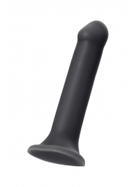 Черный фаллос на присоске Silicone Bendable Dildo XL - 20 см. - Strap-on-me - купить с доставкой в Бийске