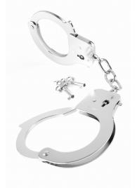 Металлические серебристые наручники Designer Metal Handcuffs - Pipedream - купить с доставкой в Бийске