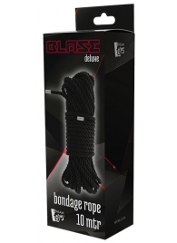 Черная веревка для бондажа BONDAGE ROPE - 10 м. - Dream Toys - купить с доставкой в Бийске