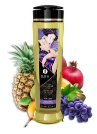 Массажное масло Libido Exotic Fruits с ароматом экзотических фруктов - 240 мл. - Shunga - купить с доставкой в Бийске