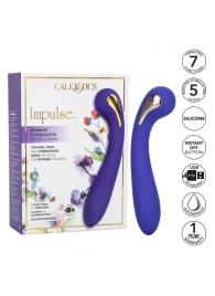 Фиолетовый вибромассажер с электростимуляцией Intimate Estim Petite G Wand - 19 см. - California Exotic Novelties - купить с доставкой в Бийске