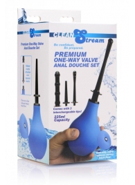 Анальный душ с 3 насадками Premium One-way Valve Anal Douche Set - XR Brands - купить с доставкой в Бийске