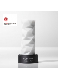 Белый 3D мастурбатор POLYGON - Tenga - в Бийске купить с доставкой