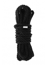 Черная веревка для шибари DELUXE BONDAGE ROPE - 5 м. - Dream Toys - купить с доставкой в Бийске