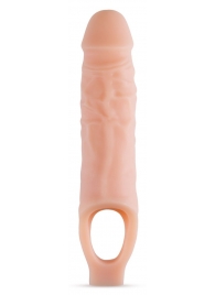 Телесный реалистичный фаллоудлинитель 9 Inch Silicone Cock Sheath Penis Extender - 22,86 см. - Blush Novelties - в Бийске купить с доставкой