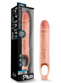 Телесный реалистичный фаллоудлинитель 10 Inch Silicone Cock Sheath Penis Extender - 25,4 см. - Blush Novelties - в Бийске купить с доставкой