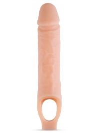 Телесный реалистичный фаллоудлинитель 10 Inch Silicone Cock Sheath Penis Extender - 25,4 см. - Blush Novelties - в Бийске купить с доставкой