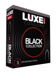 Черные презервативы LUXE Royal Black Collection - 3 шт. - Luxe - купить с доставкой в Бийске