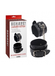 Черные наручники Be good Wrist Cuffs - Chisa - купить с доставкой в Бийске