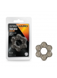 Дымчатое эрекционное кольцо Stay Hard Thick Bead Cock Ring - Blush Novelties - в Бийске купить с доставкой