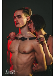 Черный кляп Love Addict на замочке - Lola Games - купить с доставкой в Бийске