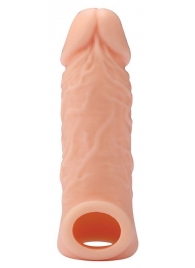 Телесная насадка EXTENDER WITH BALL STRAP 5.5 - 14 см. - Dream Toys - в Бийске купить с доставкой