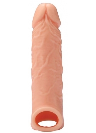 Телесная насадка EXTENDER WITH BALL STRAP 6.5 - 17 см. - Dream Toys - в Бийске купить с доставкой