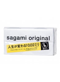 Презервативы Sagami Original 0.02 L-size увеличенного размера - 10 шт. - Sagami - купить с доставкой в Бийске