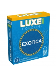 Текстурированные презервативы LUXE Royal Exotica - 3 шт. - Luxe - купить с доставкой в Бийске