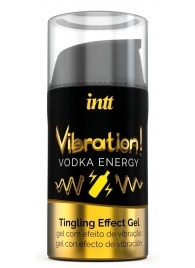 Жидкий интимный гель с эффектом вибрации Vibration! Vodka Energy - 15 мл. - INTT - купить с доставкой в Бийске