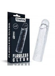 Прозрачная насадка-удлинитель Flawless Clear Penis Sleeve Add 1 - 15,5 см. - Lovetoy - в Бийске купить с доставкой