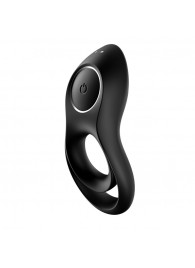 Черное эрекционное виброкольцо Legendary Duo - Satisfyer - в Бийске купить с доставкой