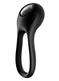 Черное эрекционное виброкольцо Majestic Duo - Satisfyer - в Бийске купить с доставкой