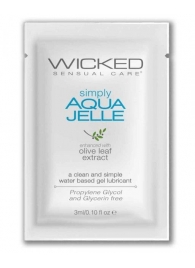 Гель-лубрикант Simply Aqua Jelle - 3 мл. - Wicked - купить с доставкой в Бийске