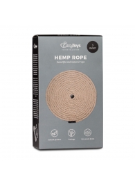 Пеньковая веревка для связывания Hemp Rope - 5 м. - Easy toys - купить с доставкой в Бийске