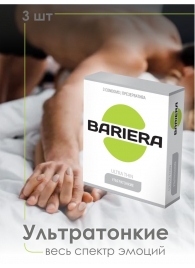 Ультратонкие презервативы Bariera Ultra Thin - 3 шт. - Bariera - купить с доставкой в Бийске