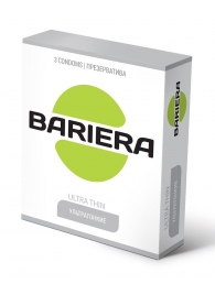 Ультратонкие презервативы Bariera Ultra Thin - 3 шт. - Bariera - купить с доставкой в Бийске