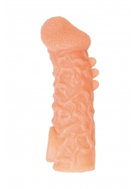 Телесная закрытая насадка с шершавой головкой Cock Sleeve Size S - 13,8 см. - KOKOS - в Бийске купить с доставкой Телесная закрытая насадка с шершавой головкой Cock Sleeve Size S - 13,8 см. - KOKOS - в Бийске купить с доставкой