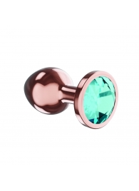 Пробка цвета розового золота с малиновым кристаллом Diamond Topaz Shine L - 8,3 см. - Lola Games - купить с доставкой в Бийске