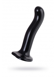 Черный стимулятор для пар P G-Spot Dildo Size M - 18 см. - Strap-on-me - в Бийске купить с доставкой