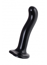 Черный стимулятор для пар P G-Spot Dildo Size M - 18 см. - Strap-on-me - в Бийске купить с доставкой