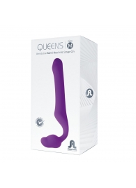 Лиловый безремневой страпон Queens M - Adrien Lastic - купить с доставкой в Бийске