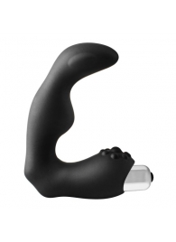 Черный вибромассажер простаты FantASStic Vibrating Prostate Massager - 11,3 см. - Dream Toys - в Бийске купить с доставкой