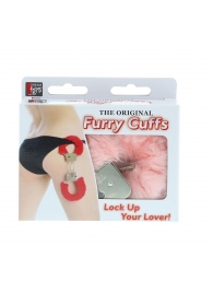 Металлические наручники с розовой меховой опушкой METAL HANDCUFF WITH PLUSH PINK - Dream Toys - купить с доставкой в Бийске