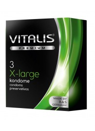 Презервативы увеличенного размера VITALIS PREMIUM x-large - 3 шт. - Vitalis - купить с доставкой в Бийске