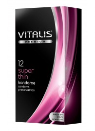 Ультратонкие презервативы VITALIS PREMIUM super thin - 12 шт. - Vitalis - купить с доставкой в Бийске